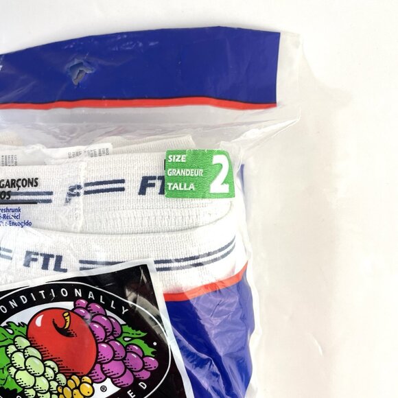 Vintage Fruit Of The Loom Briefs Size 2 6 Pack 1998 Preshrunk Cotton Underwear - Picture 2 of 6